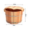 BABYCE Foot Soak Smooth and Delicate Pedicure Bucket, Solid Wood Foot Tub, Massage, Spa, Sauna, Soaking Foot Bath Spa Bowl for Feet Stress Relief view 2