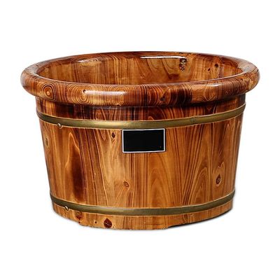 BABYCE Foot Soak Foot Tub/Foot Bath Wooden Bucket Foot Spa/Bath Massager for Toe Nails, Feet Soothe Relax Tired Feet Salon Massager Tub Wood - Very Good for Ankles, Foot Bath S