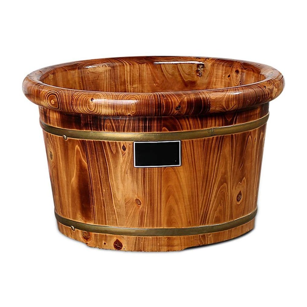 BABYCE Foot Soak Foot Tub/Foot Bath Wooden Bucket Foot Spa/Bath Massager for Toe Nails, Feet Soothe Relax Tired Feet Salon Massager Tub Wood - Very Good for Ankles, Foot Bath S