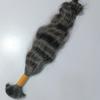 100% Natural Raw Unprocessed Hair Extensions (Grey), Indian Grey Braiding Wavy Human Grey Hair Extensions salt and pepper. non-sewn bulk/braid grey salt and pepper human hair. (18 Inches) view 1