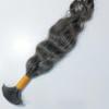 100% Natural Raw Unprocessed Hair Extensions (Grey), Indian Grey Braiding Wavy Human Grey Hair Extensions salt and pepper. non-sewn bulk/braid grey salt and pepper human hair. (22 Inches) view 3