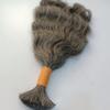 100% Natural Raw Unprocessed Hair Extensions (Grey), Indian Grey Braiding Wavy Human Grey Hair Extensions salt and pepper. non-sewn bulk/braid grey salt and pepper human hair. (12 Inches) view 4
