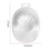 Beavorty 2pcs Nail Care Bowl Single-layer Soaking Tray for Manicure Rectangular Nail Removal Bowl for Gel Polish White for Home Salon Use view 2