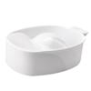 Beavorty 2pcs Nail Care Bowl Single-layer Soaking Tray for Manicure Rectangular Nail Removal Bowl for Gel Polish White for Home Salon Use view 3