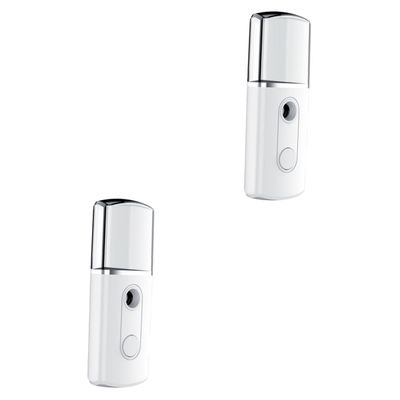 Beaupretty 2pcs USB Charging Nanometer Facial Spray Device Portable Handheld Humidifier for Deep Skin Hydration Moisture Replenishment for Home Travel Daily Use