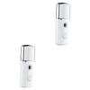 Beaupretty 2pcs USB Charging Nanometer Facial Spray Device Portable Handheld Humidifier for Deep Skin Hydration Moisture Replenishment for Home Travel Daily Use view 1
