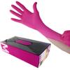 Bee Line Industries Waxness Cosmetology Nitrile Gloves Pink, Medium, 100 pcs/box view 1