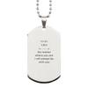 Gigi Silver Dog Tag Gifts, Keepsake Gifts For Gigi Engraved Birthday Christmas Gifts For Gigi, To My Gigi No matter where you are, I will always be with you view 1