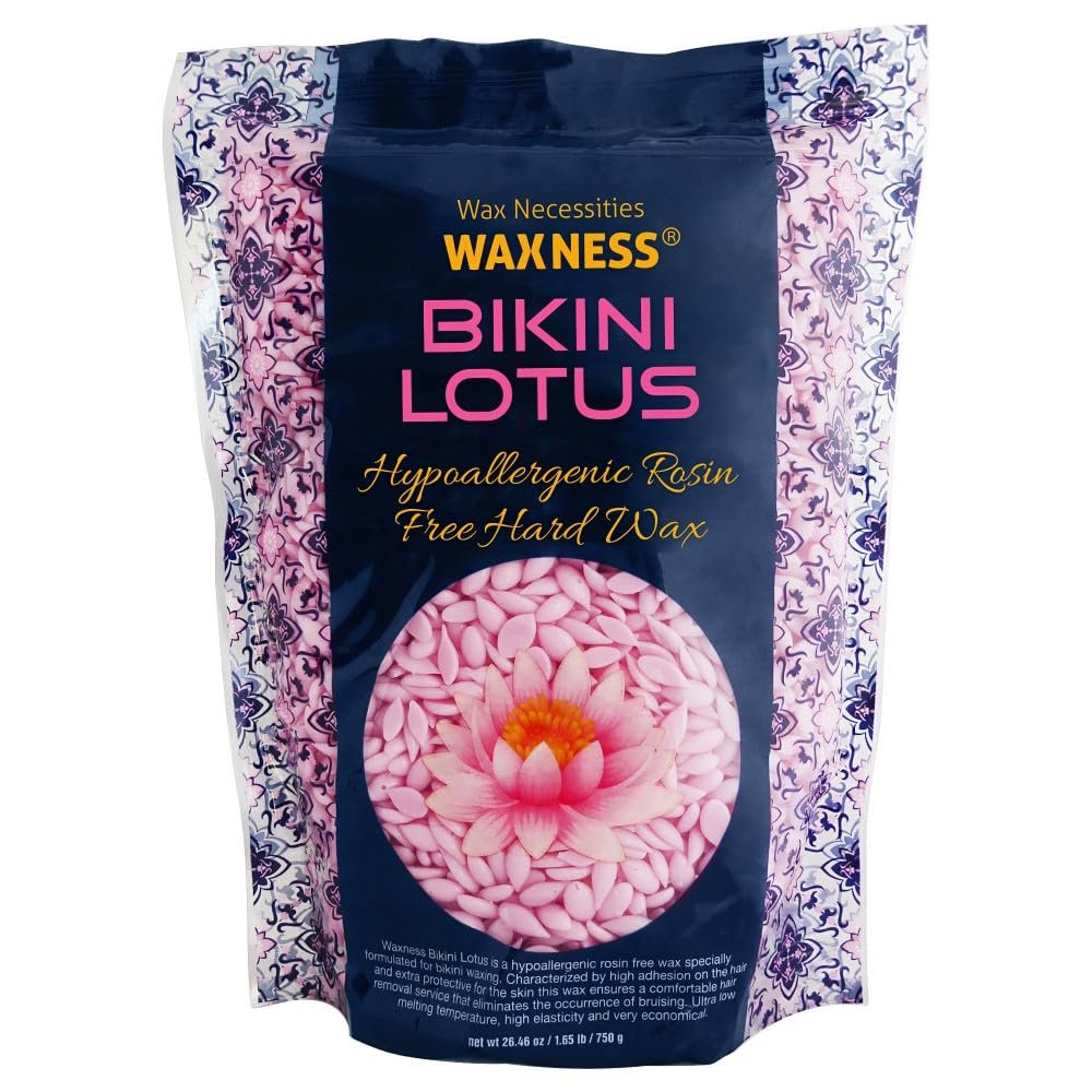 Waxness Bikini Lotus Premium Luxury Hard Wax Beads 1.65 lb / 750g