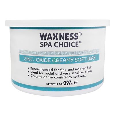 Waxness Zinc Oxide Spa Choice Soft Wax Tin 14 oz / 397ml