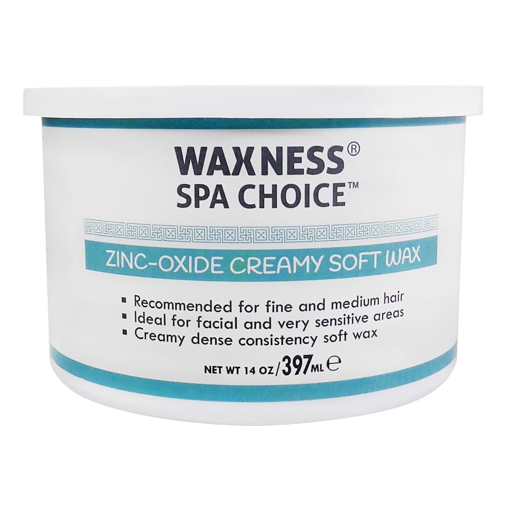 Waxness Zinc Oxide Spa Choice Soft Wax Tin 14 oz / 397ml