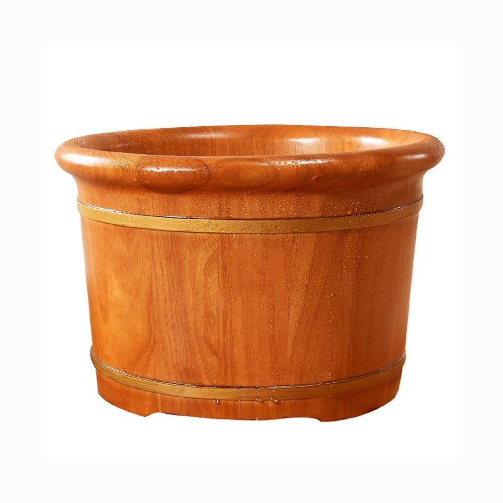 BABYCE Foot Soak Foot Bath Wooden Bucket Foot Spa Household Wash Basin Foot Bath Spa Bowl for Feet Stress Relief