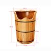 BABYCE Foot Soak Handmade Footbath Basin, footbaths Smooth Surface, Bathroom Accessories Foot Bath Spa Bowl for Feet Stress Relief view 2