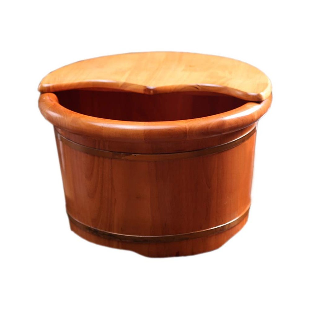 BABYCE Foot Soak Massage Foot Barrel, Volume Smooth Surface Sauna Wooden Bucket Foot Bath Spa Bowl for Feet Stress Relief