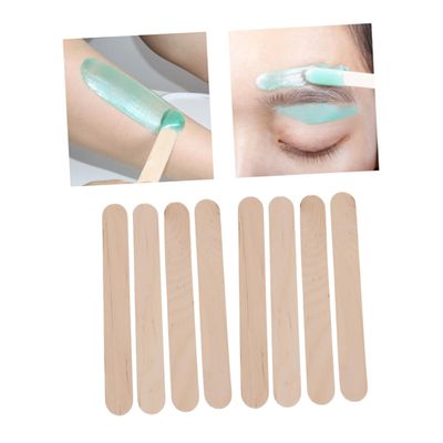 FRCOLOR 50 Pack Hair Removal Sticks Hot Wax Kit for Hair Removal Cera Para Wood Applicators