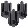 FOMIYES 12pcs Black Eyebrow Pencil Sharpener Makeup Pencil Sharpener Lipstick Eyeliner Dual Makeup Tool Lid view 1