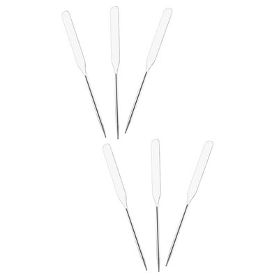 FOMIYES 6pcs Stainless Steel Cosmetic Mixing Spatula for Beauty Salon and Home Use Makeup Stirring Tools for Nail Polish Creams and Pigments Mixing
