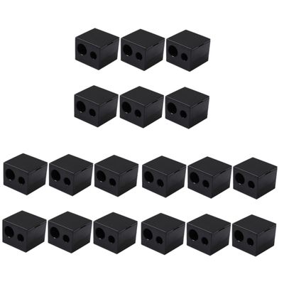 FOMIYES 18pcs Dual Pencil Sharpener for Eyeliner and Eyebrow Pencils Essential Makeup Tool Lid for Maintaining Precision and Shape Your Makeup Kit