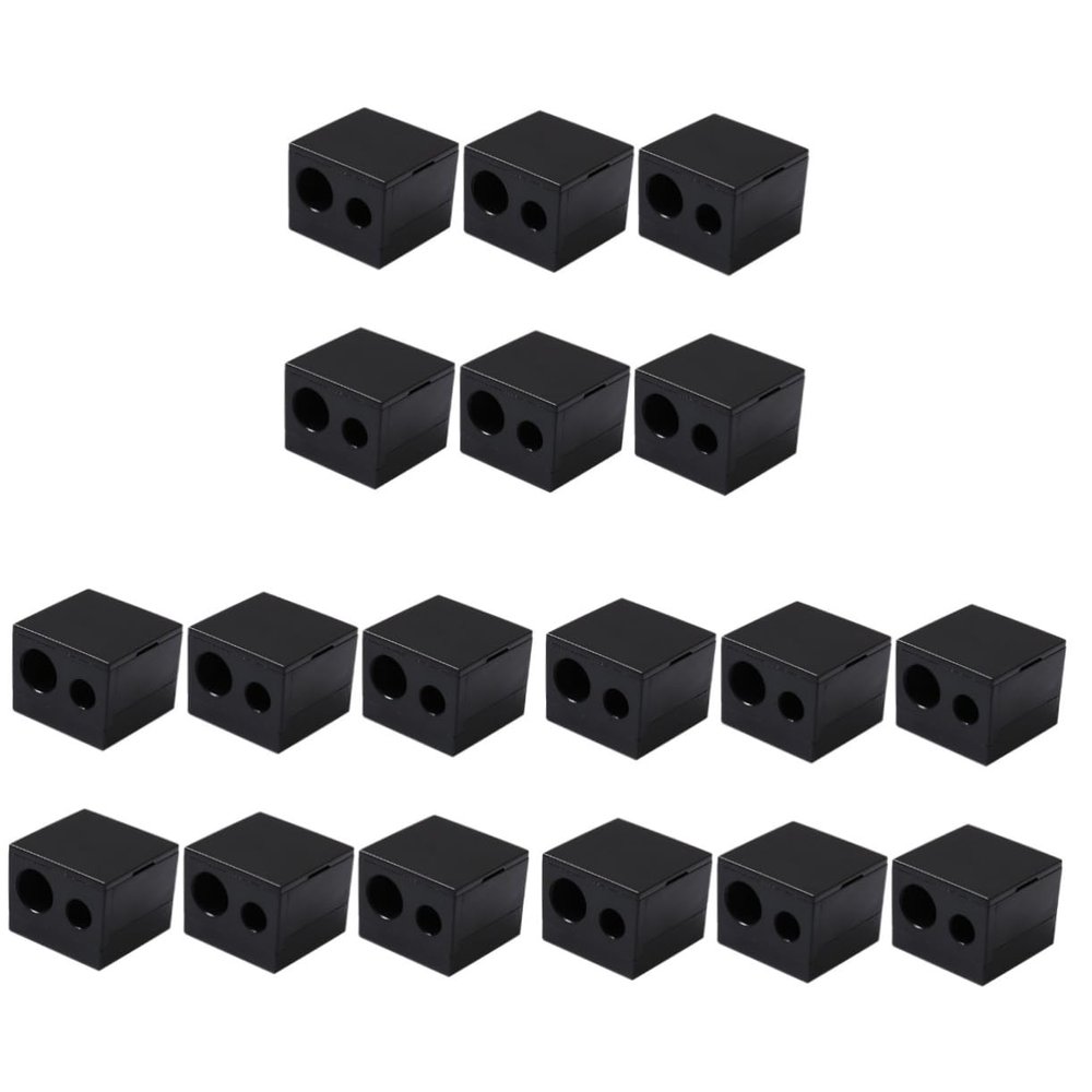 FOMIYES 18pcs Dual Pencil Sharpener for Eyeliner and Eyebrow Pencils Essential Makeup Tool Lid for Maintaining Precision and Shape Your Makeup Kit