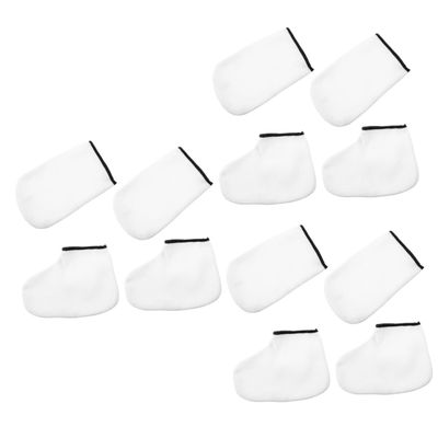 FOMIYES 6pairs Paraffin Wax Gloves and Booties for Hand and Care Exfoliating Wax Bath Mitts for Moisture Absorption for Home and Professional