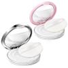 2 Pcs Loose Powder Container with Puff 0.17/0.7 oz Refillable Empty Powder Compact Makeup Powder Travel Container Case Portable Powder Puff and Container with Mirror and Elasticated Net Sifter view 1