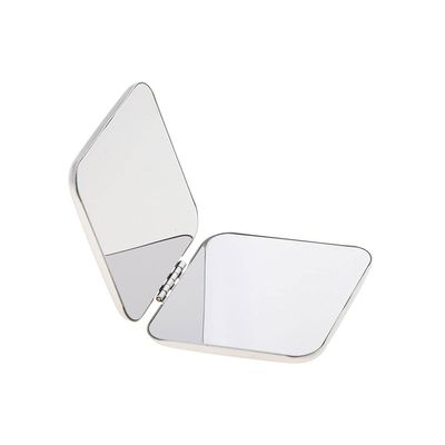 INLIMA Mirror 2pcs Mini Compact Magnifying Mirror,Stainless Steel Cosmetic Makeup Vanity Mirror,Portable Double-Sided Fold Makeup Mirror