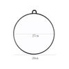 INLIMA Mirror Makeup Mirror,Round Mirror,Large Professional Hairdressing Handheld Salon Round Mirror, 28cm Diameter Black view 4