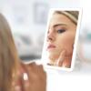 INLIMA Mirror Led Makeup Mirror Touch Screen Vanity Lights 180 Degree Rotation Table Countertop Cosmetics Bathroom Mirror view 3