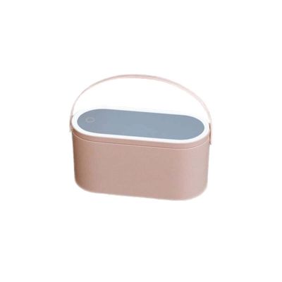 INLIMA Mirror Portable Makeup Mirror with Led Light Storage Box Mini Travel Make Up Case Touch Screen USB Charge Beauty Cosmetic Organizer Box