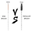 200pcs Skinny Mascara Wands Mini Spoolie Brushes Disposable Crystal Eyelash Brushes Thin Mascara Wands Micro Brush Lash Extension Supplies Lashes Extension Tools(Skinny-(Warm)-200) view 2