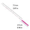 200pcs Skinny Mascara Wands Mini Spoolie Brushes Disposable Crystal Eyelash Brushes Thin Mascara Wands Micro Brush Lash Extension Supplies Lashes Extension Tools(Skinny-(Warm)-200) view 3