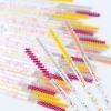 200pcs Skinny Mascara Wands Mini Spoolie Brushes Disposable Crystal Eyelash Brushes Thin Mascara Wands Micro Brush Lash Extension Supplies Lashes Extension Tools(Skinny-(Warm)-200) view 4