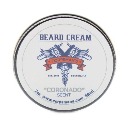 Corpsman's BEARD CREAM | Beard Conditioner with Shea Butter | 2 ounces (CORONADO)