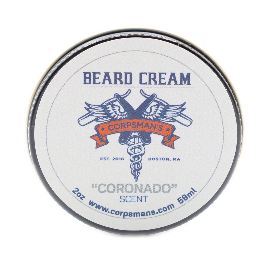 Corpsman's BEARD CREAM | Beard Conditioner with Shea Butter | 2 ounces (CORONADO)