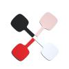 INLIMA Mirror Hand-held Makeup Mirror HD Small Square Mirror Hand Mirror with Handle Compact Mirror Women's Vanity Mirror Four Color Choice (Color : Black) view 2