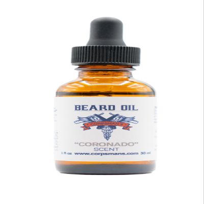 Corpsman's BEARD OIL | Nutrient Rich Oils to Promote Beard Growth and Hair Health | Four Different Scents | 2 Ounces / 30 ml (CORONADO)