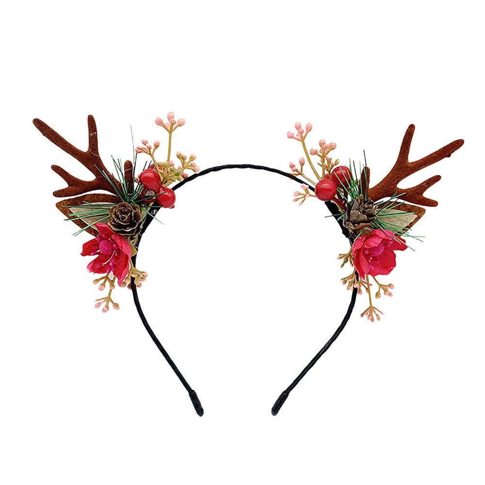 1PCS Mori Flower Hair Accessories Christmas Headdress Headband Creative Sweet Cute Cartoon Headband Variety Hair Clips