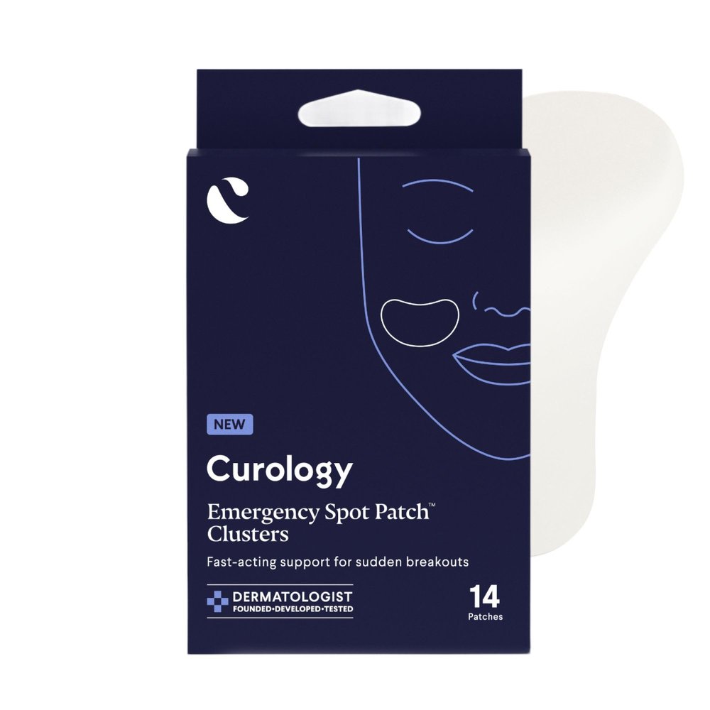 Curology Emergency Spot Patch Clusters for Breakouts, Stocking Stuffer Gifts, Fast Acting Large Hydrocolloid Pimple Patches for Face, Oil Absorbing, 14 Count
