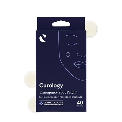 Curology Emergency Spot Pimple Patches for Face, Stocking Stuffer Gifts, Hydrocolloid Pimple Patches Fast-Acting, 40 Count