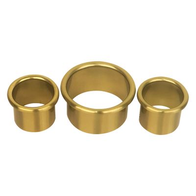 QUEESALN Hair Dryer Holder, Salon Hair Styling Station Organizer, 3pcs (Golden, Stainless Steel, Heat & Burn Resistant, Diameter: 3'' & 2'')