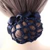 Hair Net 2PCS Vintage Elegant Flower Hair Nets Women Hair Bun Snood Nurse Hair Cover Net Fashion Ponytail Holder Dance Elastic Tie Hair Accessories view 4