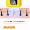 IPL Laser Hair Removal Device for Women & Men - At-Home Permanent Hair Remover for Long-Lasting Results,Body & Face for 85% Hair Reduction in 3 Weeks,Yellow view 4