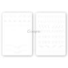 3 pcs Thicken Two sides Microblading Practice Skin Nano Eyebrow Practice Skin Sheets with Hair (White Skin-Hair Strokes) view 1