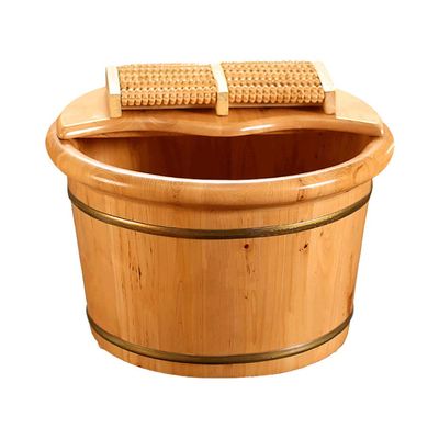 BABYCE Foot Soak Handmade Footbath Basin, footbaths Smooth Surface, Bathroom Accessories Foot Bath Spa Bowl for Feet Stress Relief (Color : B)