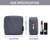 MAGEFY Small Makeup Bag Mini Make up Pouch Cute Cosmetic Bag for Women Travel Purse Essentials Bags with Slip-in Pockets (DeepGrey) view 2