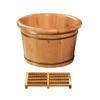 BABYCE Foot Soak Handmade Footbath Basin, footbaths Smooth Surface, Bathroom Accessories Foot Bath Spa Bowl for Feet Stress Relief (Color : A) view 1