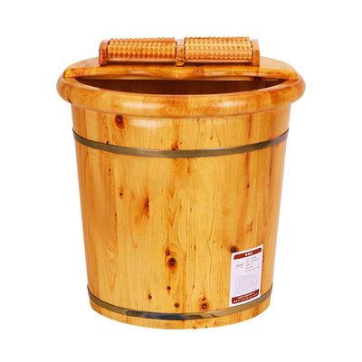 BABYCE Foot Soak Foot Bath Wooden Bucket Foot Spa Household Wash Basin, Foot Tub, Cypress Wood Foot Basin Tub Bucket for Foot Bath, Massage, Spa, Sauna, Soak, Foot Bath Spa Bowl fo