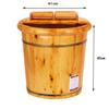 BABYCE Foot Soak Foot Bath Wooden Bucket Foot Spa Household Wash Basin, Foot Tub, Cypress Wood Foot Basin Tub Bucket for Foot Bath, Massage, Spa, Sauna, Soak, Foot Bath Spa Bowl fo view 2