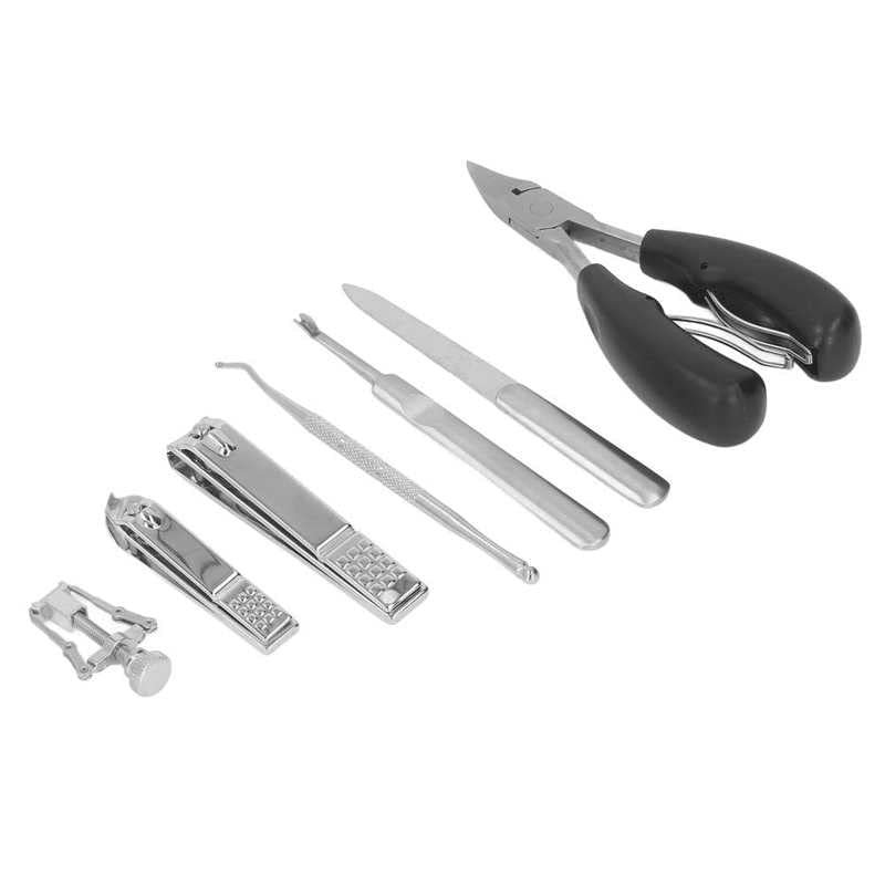 Ingrown Toenail Removal Kit Double Spring Stainless Steel Nail Clippers Set with Nail File for Thick Nails