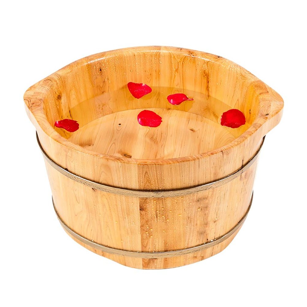 BABYCE Foot Soak Handmade Massage Bucket Foot Bath, Foot Spa Wash Bucket Feet Bath Basin Tub Foot Bath Spa Bowl for Feet Stress